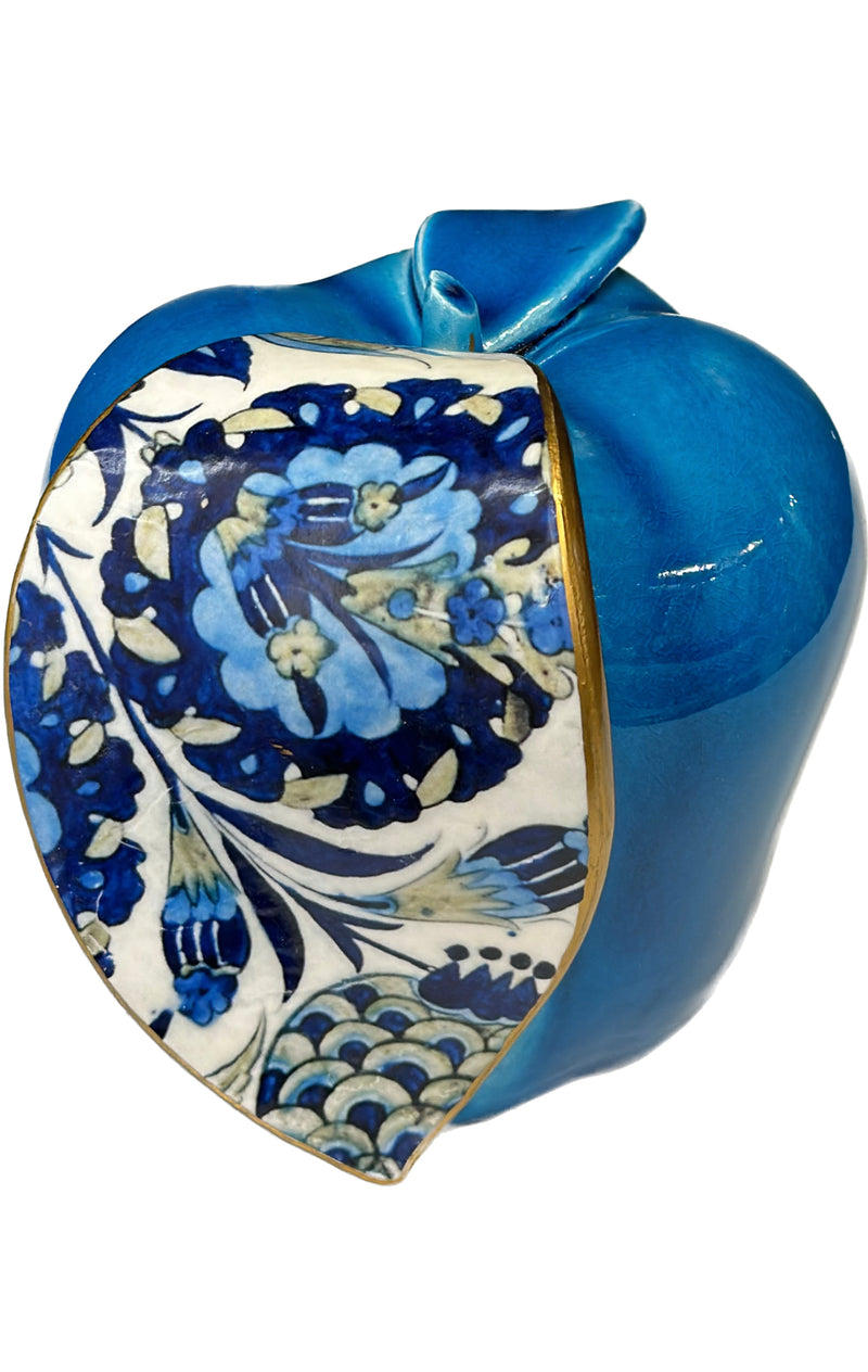 HANDCRAFTED CERAMIC APPLE - Multicolor and Patterned