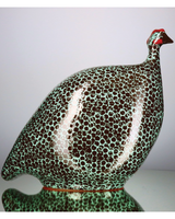 African Guinea Hen - Mocha Turquoise