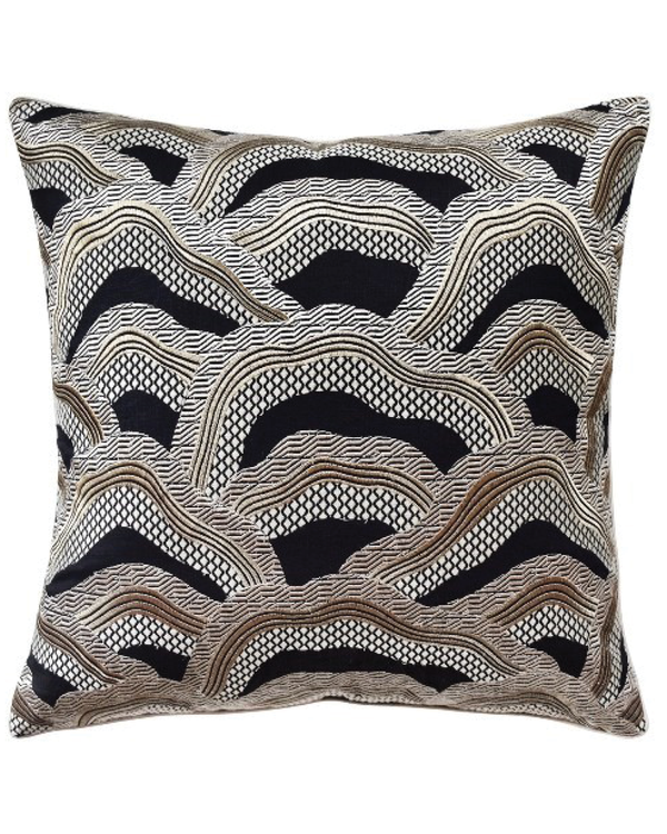 Lez Riziere Throw Pillow (Black Gold)