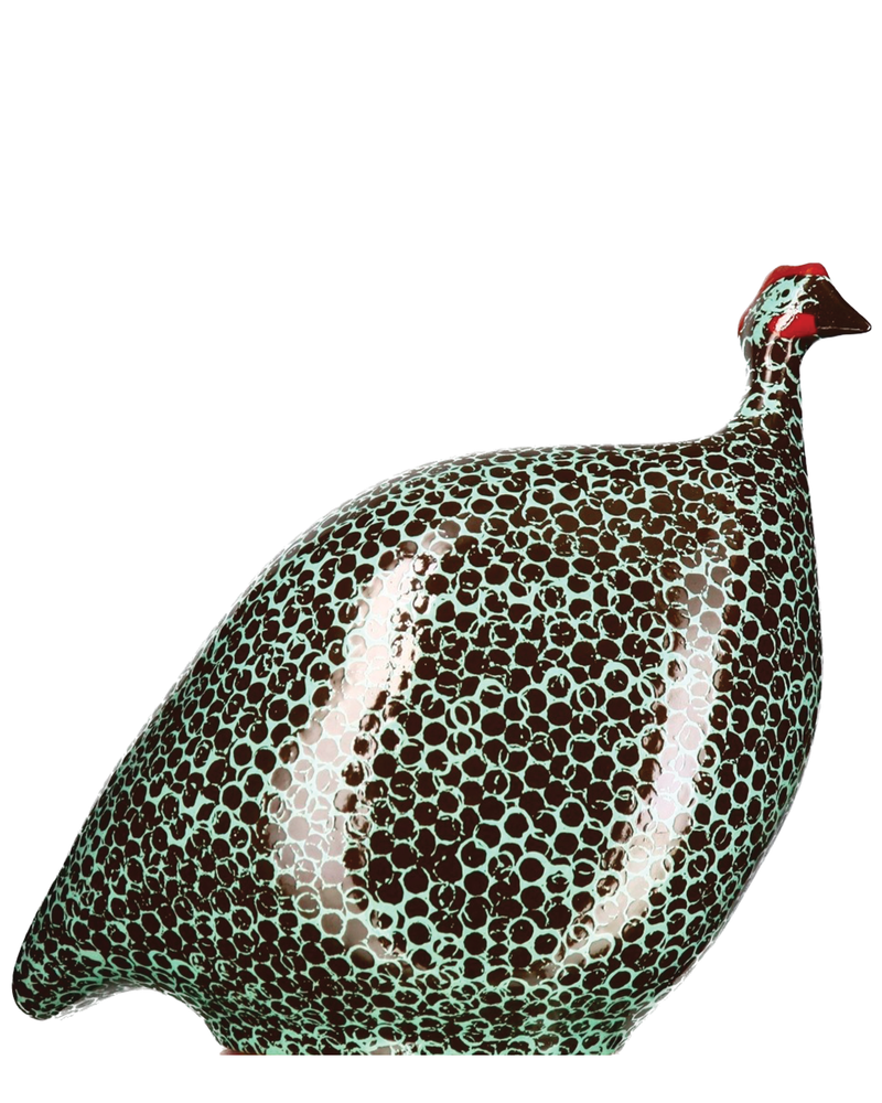 African Guinea Hen - Mocha Turquoise