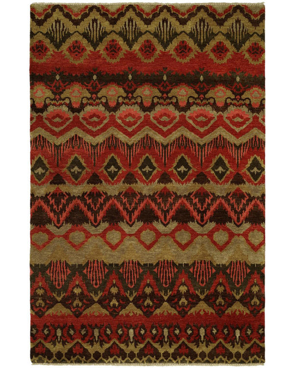 Artisan Rusty Reds Tribal Rug