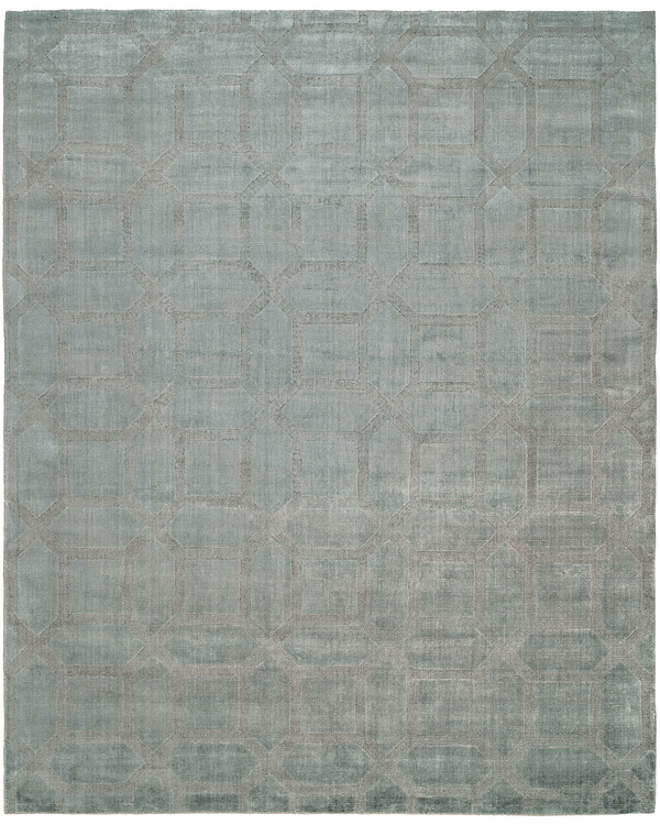 Avalon Crystal Blue Contemporary Rug