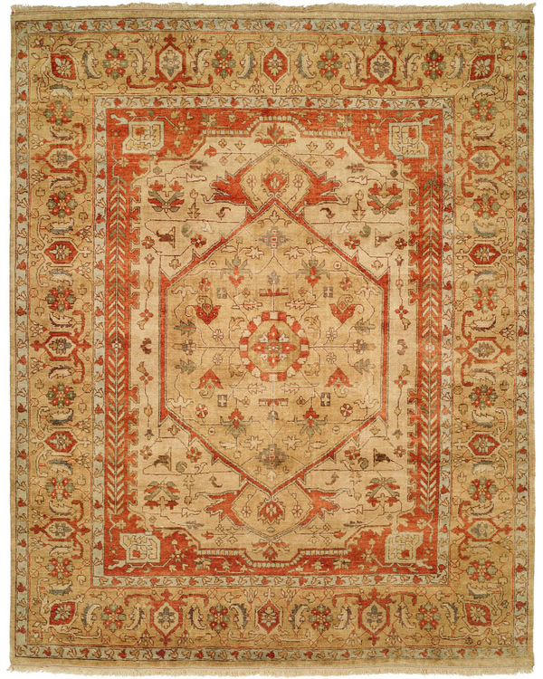 Bergama Ivory/Camel Traditional Rug