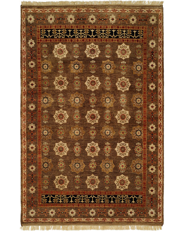 Bergama Medium Brown Traditional Rug