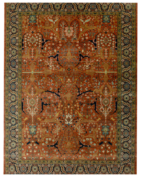 Dark Rust Traditional Rug