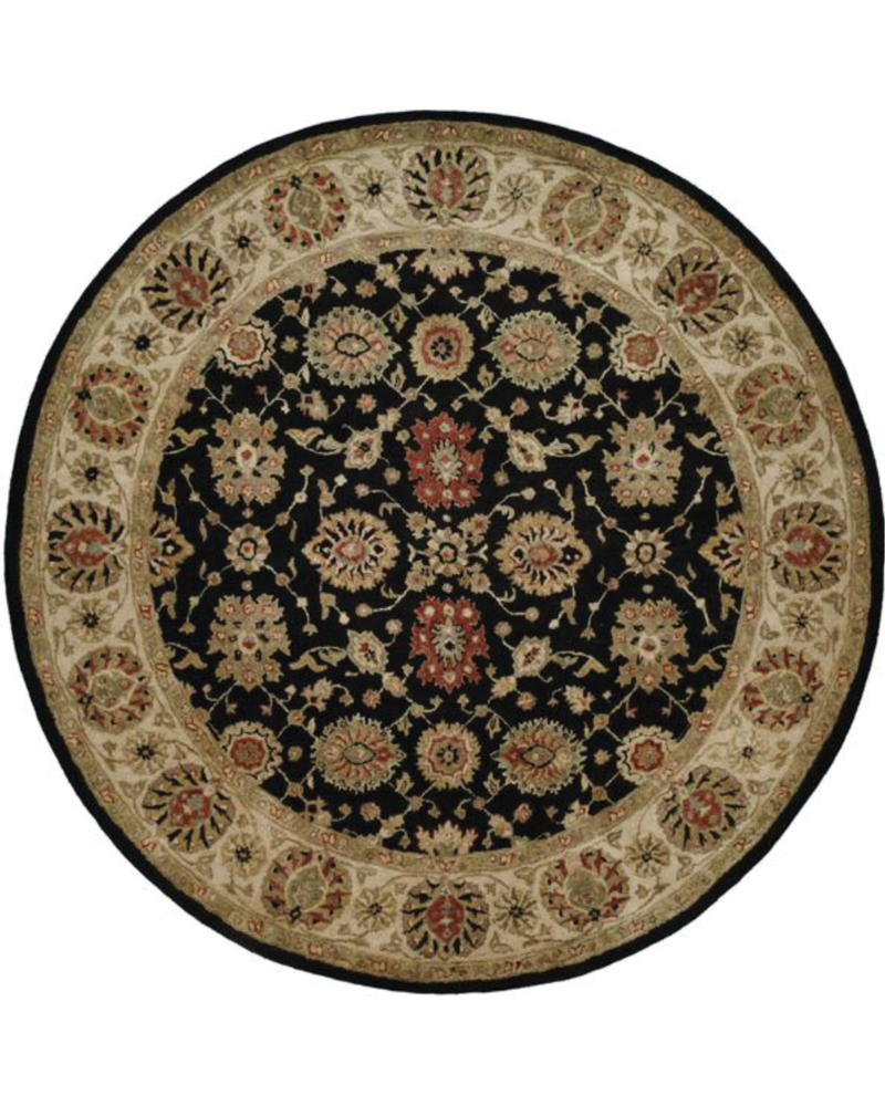 Empire Black / Ivory Traditional Rug